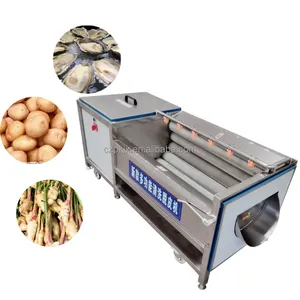 แปรงอุตสาหกรรมประเภทผักผลไม้แครอทมันฝรั่งหวาน Daikon เครื่องปอกเปลือกแตงโมเครื่องซักผ้ามันฝรั่ง