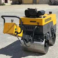 Livraison gratuite, mini compacteur manuel, rouleau compresseur routier entièrement hydraulique, rouleau compresseur routier diesel, compacteur à double tambour, rouleau compresseur routier