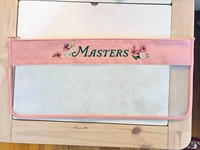 Jeu de Mahjong américain sur le thème Green Golf Masters avec supports, 160 tuiles acryliques gravées à quatre couches, sac et tapis pour soirées de jeu