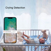Caméra de surveillance pour bébé intelligente sans fil de 5 pouces, portée de 300 m, audio bidirectionnel, appel bébé, moniteur de sommeil Tuya avec écran et Wi-Fi