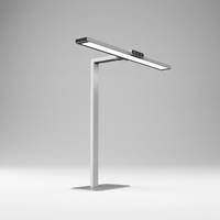 Lampe de bureau LED dimmable 60W avec bras en aluminium réglable, lumière d'étude moderne pour enfants, protection des yeux et minuterie, lampe de lecture 3 couleurs