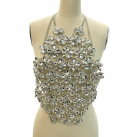 Chaîne de taille unisexe haut de gamme en strass sexy pour soutien-gorge, ceinture de bikini en cristal, idéale pour mariage, fête ou cadeau
