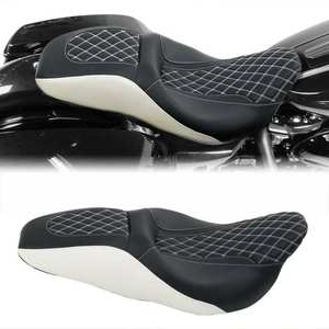 CCRider XF2906S03-05-WH Conducteur Pilote Siège Passager Pour <span class=keywords><strong>Harley</strong></span> Touring Street Glide CVO Personnalisé 09-20 - Product Image 1