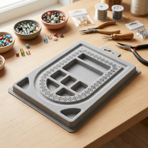 แผ่นรองร้อยลูกปัดสำหรับทำสร้อยคอ ขนาด 9x13 นิ้ว - Product Image 1
