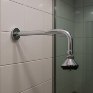 Braccio Doccia con Soffione Cromato Lunghezza 30 Cm per Uso Bagno - Product Image 3