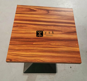 Mesas de comedor cuadradas de madera laminada para <span class=keywords><strong>restaurante</strong></span>, DT-1030, color rosa, precio bajo, promoción - Product Image 5
