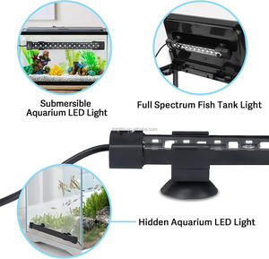 24/7 Lámpara de acuario de modo natural-Luz de <span class=keywords><strong>pecera</strong></span> de espectro completo con temporizador Encendido automático Apagado Luz LED de acuario SUMERGIBLE - Product Image 4