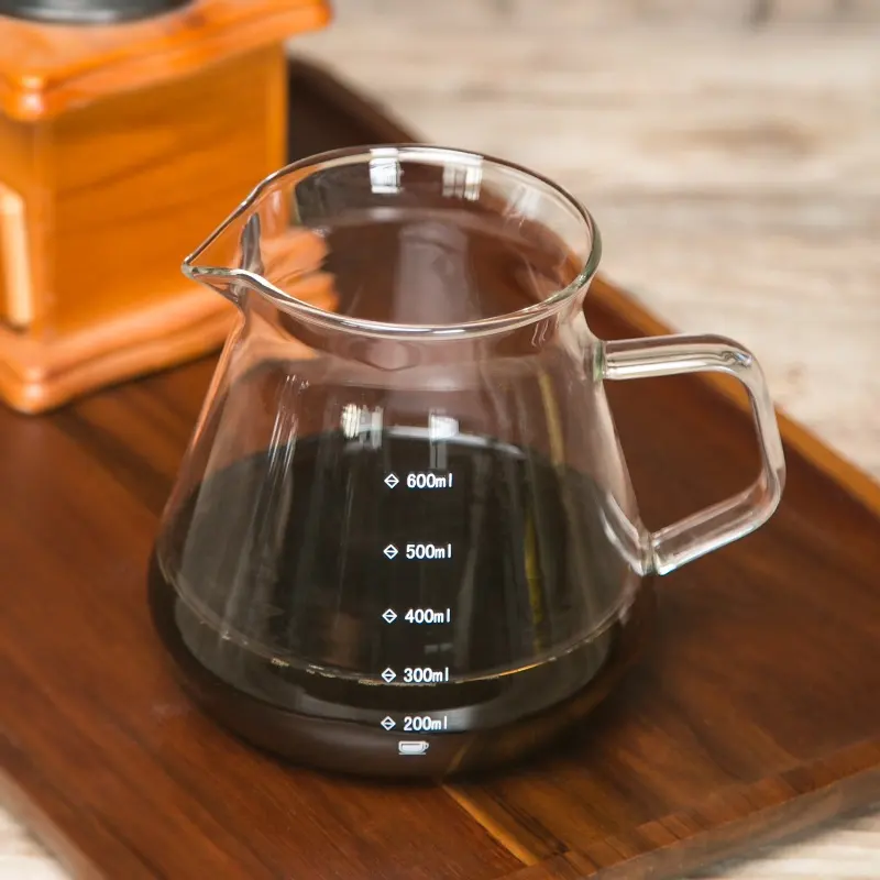 Ecocoffee-Pichet en verre borosilicaté 600ml, cafetière expresso domestique, accessoires P400/ P600