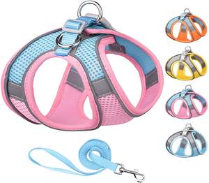 Coleira de malha para cachorros, coleira de peitoral leve para cães, colete de malha reflexivo, trajes legais e confortáveis para gatos, verão - Product Image 2