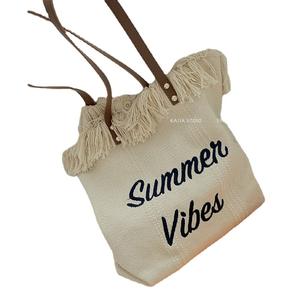 Nouvel Arrivage Sac Fourre-Tout en Polyester Grande Capacité Polyvalent Tendance à Fermeture Ouverte avec Motif Lettres Sac à Bandoulière Portable pour le Shopping - Product Image 5