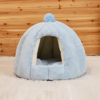Tente pour chat de compagnie chenil chaud hiver nid doux pliable chien matelas de couchage maison chat nid lit