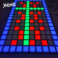 Sistema de Software Deportivo Interactivo para Juegos de Piso LED Táctil con Píxeles, Juego de Escena Activa 'El Piso es Lava' y Juegos de Salto