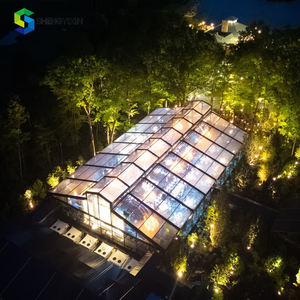 إطار جديد من الألومنيوم الأسود من كلوريد البولي فينيل ، خيمة أتريوم فاخرة للحفلات في الهواء الطلق كبيرة للبيع - Product Image 6