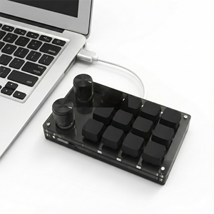 Keyboard Mekanik Plug and Play 12 Tombol dan 2 Kenop Keyboard Gaming - Product Image 1