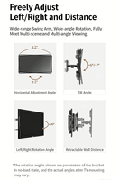 Soporte de Pared para TV KALOC S9 Pro Cantilever con Movimiento Completo, Compatible con Pantallas LED LCD de 50-90 Pulgadas, Inclinable, Giratorio y Retráctil