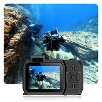 Cámara Deportiva 4K CCD Impermeable HD de Doble Pantalla para Ciclismo, Motociclismo, Buceo, Natación Subacuática, Venta al Por Mayor de Fábrica