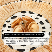 Art mural abstrait moderne 3D tissé à la main, base MDF, tenture murale carrée noire style nordique pour décoration intérieure