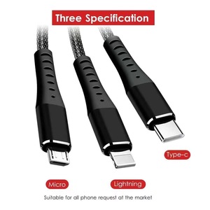 สาย3A USB Type <span class=keywords><strong>C</strong></span> สำหรับโทรศัพท์มือถือยาว1ม. สายชาร์จโทรศัพท์สาย USB ไมโคร iOS USB ชนิด <span class=keywords><strong>C</strong></span> - Product Image 5