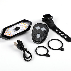 Nouveau clignotant de vélo à télécommande, <span class=keywords><strong>indicateur</strong></span> de <span class=keywords><strong>direction</strong></span> de vélo, feu arrière LED pour VTT, rechargeable par USB, feu arrière de vélo avec klaxon - Product Image 2