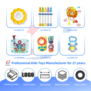 Chengji marteau son jouet multi sensoriel dessin animé éducatif bébé en plastique lumière marteau jouet - Product Image 4