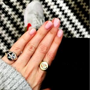 Promotion 2023 nouvelle bague plaquée <span class=keywords><strong>or</strong></span> de haute qualité, bijoux de mode classique pour femmes - Product Image 2