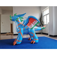 Goebele — dragon volant gonflable personnalisé, modèle pour décor de dessins animés