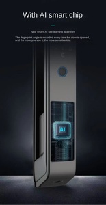 อุปกรณ์อิเล็กทรอนิกส์ระบบ NFC อัจฉริยะ3D จดจำใบหน้าแป้นพิมพ์และลายนิ้วมือล็อกประตูพร้อมเครือข่ายแอป WIFI - Product Image 6
