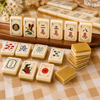 160 tuiles de Mahjong américaines de luxe gravées, style moderne, pour la vente en gros et les commandes en gros