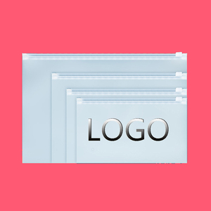 Bulk Supply From Factory Eco Friendly CPE Horizontal Pouch Frosted Zipper Bag For Lingerie Accessories - Product Image 1