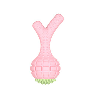 Nouveau design, jouet à mâcher indestructible en forme d'ananas pour chiens agressifs, jouets à mâcher dentaires en caoutchouc résistant, jouets à mâcher pour chiens de qualité alimentaire - Product Image 2