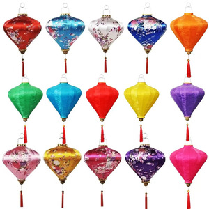 Lụa truyền thống đèn lồng đèn vòng hình dạng nhiều thiết kế cho năm mới trang trí bên cửa hàng trang trí - Product Image 2