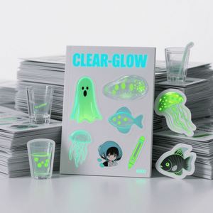 Personalized Custom <b>Logo</b> 3D Night Light <b>Stickers</b> UV Protected Strong Adhesive Waterproof <b>Sticker</b> - Product Image 2