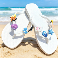 Breloques de chaussures en PVC personnalisées, breloques de chaussures en PVC souple pour tongs, vente chaude, DIY