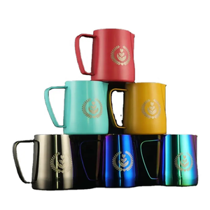 Espumador <span class=keywords><strong>de</strong></span> leche profesional para café <span class=keywords><strong>de</strong></span> 350ML, <span class=keywords><strong>jarra</strong></span> <span class=keywords><strong>de</strong></span> leche <span class=keywords><strong>de</strong></span> <span class=keywords><strong>acero</strong></span> <span class=keywords><strong>inoxidable</strong></span>, <span class=keywords><strong>jarra</strong></span> para espumar leche, <span class=keywords><strong>jarra</strong></span> para espumar Espresso Creamer - Product Image 1