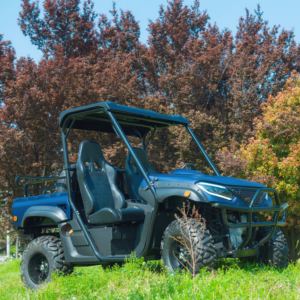 Chariot utilitaire 4x4 tout-terrain robuste pour propriétés, fermes, jardins, déneigement, homologué CEE COC - Product Image 1