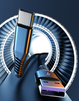 Cable Tipo C de Carga Rápida, Cable de Datos USB Tipo C de Carga Rápida, Precio Directo de Fábrica, Cables de Datos USB Negros Tipo C