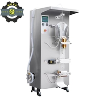 Water, sap, melk, dranken Vloeibare zakverpakkingsmachine SJ-ZF1000, 50-500 ml verticale achteraf verzegelende vul- en sluitapparatuur