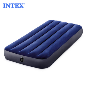 Colchón Inflable Individual INTEX 64756 JR. TWIN DURA-BEAM SERIES, con Diseño de Rayas, Flocado Suave, Clásico, Azul, Muebles para el Hogar, PVC - Product Image 3