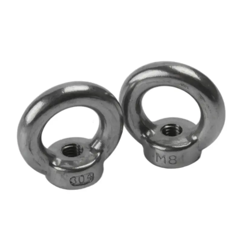 A2 304 Stainless Steel Alloy Steel Eye Bolt DIN 582 M8 Lifting Eye Nuts