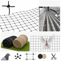 Filet anti-oiseaux en HDPE, protection contre les pigeons, maille durable pour le contrôle des oiseaux, pour toit, jardin, balcon