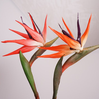 Bunga Strelitzia Buatan Tropis Berbagai Warna Pilihan Ukuran Dekorasi Rumah Hotel Pesta Bunga Palsu Pasokan Grosir