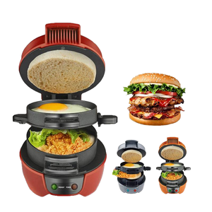 3 trong 1 tự động mini điện Hamburger nướng hộ gia đình ăn sáng bánh sandwich Burger Maker Vòng Nhà Bếp Máy - Product Image 1