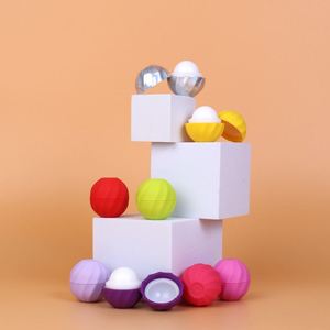 Personality Design Exfoliating Honey Moisturizing Round Lip Balm Ball Custom Logo Organic Package Vegan Chapstick for Gifts - Product Image 1