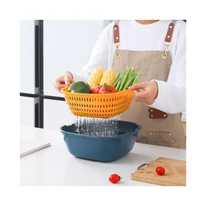 ShengBang Cesta De Drenaje Multi-Purpose Kitchen Vegetable Food Container Drain Basket Bowl