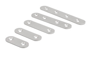 Mobilya parçaları düz tamir metal düz braket plakaları sabitleme köşe parantez - Product Image 2