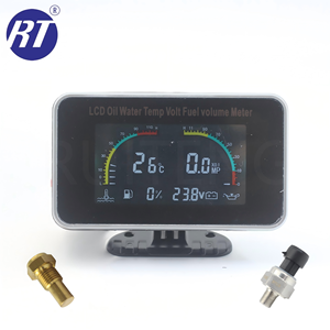 Jauge numérique de température de l'<span class=keywords><strong>eau</strong></span>, de pression d'huile, de niveau de carburant et de tension RT-S-C9867, adaptée aux voitures, camions, bateaux, bus, véhicules, 52 mm - Product Image 1