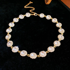 Collar <span class=keywords><strong>de</strong></span> Aleación Vintage Estilo Europeo Americano <span class=keywords><strong>de</strong></span> <span class=keywords><strong>Segunda</strong></span> <span class=keywords><strong>Mano</strong></span>, Lujo Ligero <span class=keywords><strong>de</strong></span> Alta Gama, <span class=keywords><strong>Cadena</strong></span> <span class=keywords><strong>de</strong></span> Bambú para Clavícula, Diseño <span class=keywords><strong>de</strong></span> Nicho, Moda - Product Image 4