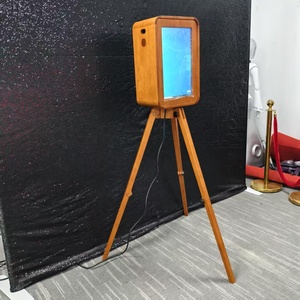 Cabina de Fotos Plegable de Roble Vintage de Doble Cara — Altavoz Marshall Opcional, Soporte para Impresora y Unidad de Flash - Product Image 6
