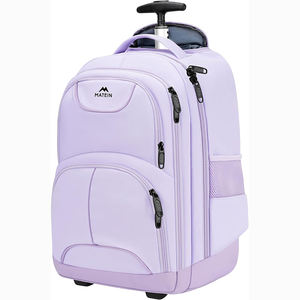 New Custom RPET <b>Carry</b> <b>on</b> <b>Backpack</b> <b>with</b> Laptop Compartment Rolling Waterproof <b>Backpack</b> <b>with</b> <b>Wheels</b> for Business - Product Image 3