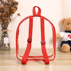 Customize OEM ODM Waterproof Mini Transparent Clear School <b>Backpack</b> Kindergarten <b>Small</b> PVC <b>Backpack</b> for Kids - Product Image 4